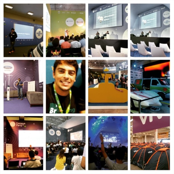 Resumo diário de atividades da Campus Party