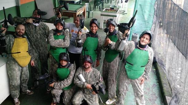 Partida de paintball na CPBR8
