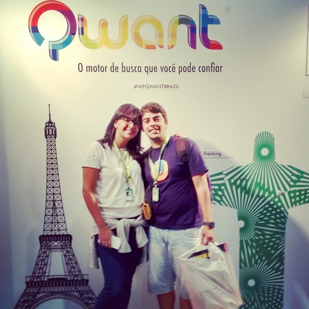 Estande da Qwant